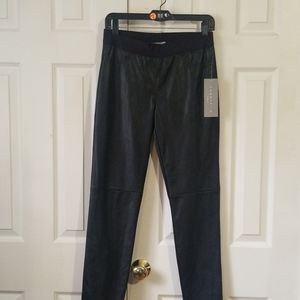 Faux leather pants